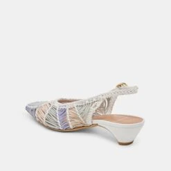 DAFNEY HEELS WHITE MULTI WOVEN LEATHER(Dafney Heels White Multi Woven Leather) -Dolce Vita Shop DOLCEVITA HEELS DAFNEY WHITEMULTIWOVENLEATHER 09