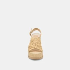 DEXLER WEDGES LT NATURAL WOVEN RAFFIA(Dexler Wedges Lt Natural Woven Raffia) -Dolce Vita Shop DOLCEVITA HEELS DEXLER LTNATURALWOVENRAFFIA 04