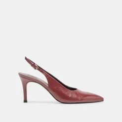 ELASI HEELS OXBLOOD CRINKLE PATENT(Elasi Heels Oxblood Crinkle Patent)