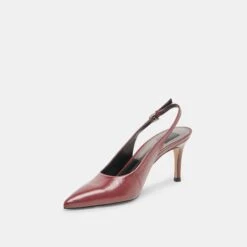 ELASI HEELS OXBLOOD CRINKLE PATENT(Elasi Heels Oxblood Crinkle Patent) -Dolce Vita Shop DOLCEVITA HEELS ELASI OXBLOOD CRINKLE PATENT 09