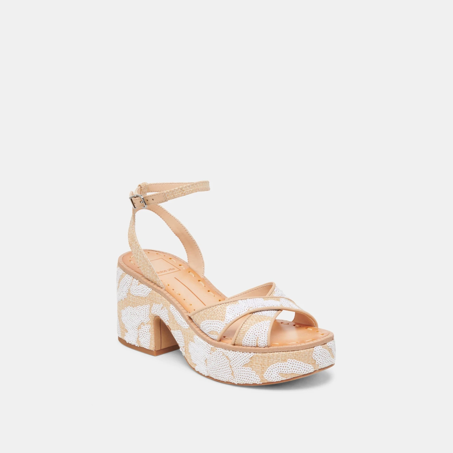 ENIKO HEELS NATURAL MULTI FLORAL SEQUIN(Eniko Heels Natural Multi Floral Sequin) 2 ENIKO HEELS NATURAL MULTI FLORAL SEQUIN(Eniko Heels Natural Multi Floral Sequin) - Image 2