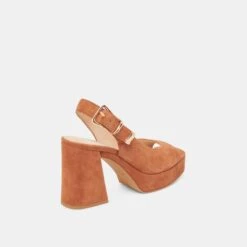 FLORES HEELS CARAMEL SUEDE(Flores Heels Caramel Suede) -Dolce Vita Shop DOLCEVITA HEELS FLORES CARAMELSUEDE 03