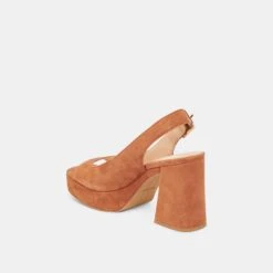 FLORES HEELS CARAMEL SUEDE(Flores Heels Caramel Suede) -Dolce Vita Shop DOLCEVITA HEELS FLORES CARAMELSUEDE 09