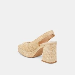 FLORES HEELS NATURAL RAFFIA(Flores Heels Natural Raffia) -Dolce Vita Shop DOLCEVITA HEELS FLORES NATURALRAFFIA 09