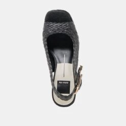 FLORES HEELS ONYX RAFFIA(Flores Heels Onyx Raffia) -Dolce Vita Shop DOLCEVITA HEELS FLORES ONYXRAFFIA 06