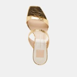 GENORA HEELS GOLD DISTRESSED LEATHER(Genora Heels Gold Distressed Leather) -Dolce Vita Shop DOLCEVITA HEELS GENORA GOLDDISTRESSEDLEATHER 06