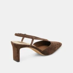 GINAY HEELS DK BROWN SUEDE(Ginay Heels Dk Brown Suede) -Dolce Vita Shop DOLCEVITA HEELS GINAY DKBROWNSUEDE 03