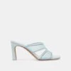 GITEL WIDE HEELS ICE BLUE MESH(Gitel Wide Heels Ice Blue Mesh)