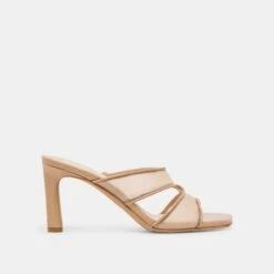 GITEL WIDE HEELS LIGHT TAN MESH(Gitel Wide Heels Light Tan Mesh)