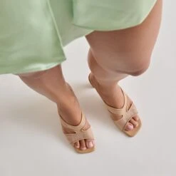 GITEL HEELS LIGHT TAN MESH(Gitel Heels Light Tan Mesh) -Dolce Vita Shop DOLCEVITA HEELS GITEL LIGHTTANMESH ONFOOT03