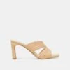 GITEL WIDE HEELS LT NATURAL RAFFIA(Gitel Wide Heels Lt Natural Raffia)