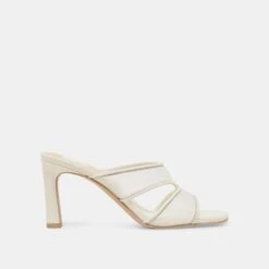 GITEL WIDE HEELS OFF WHITE MESH(Gitel Wide Heels Off White Mesh)