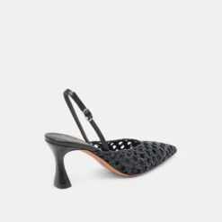 GLORIA HEELS BLACK WOVEN(Gloria Heels Black Woven) -Dolce Vita Shop DOLCEVITA HEELS GLORIA BLACKWOVEN 03