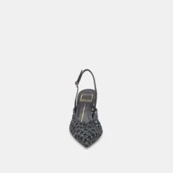 GLORIA HEELS BLACK WOVEN(Gloria Heels Black Woven) -Dolce Vita Shop DOLCEVITA HEELS GLORIA BLACKWOVEN 04