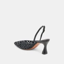 GLORIA HEELS BLACK WOVEN(Gloria Heels Black Woven) -Dolce Vita Shop DOLCEVITA HEELS GLORIA BLACKWOVEN 09