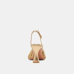 GLORIA HEELS GOLD WOVEN(Gloria Heels Gold Woven) 17 GLORIA HEELS GOLD WOVEN(Gloria Heels Gold Woven) -Dolce Vita Shop DOLCEVITA HEELS GLORIA GOLDWOVEN 05