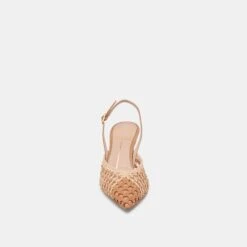 GLORIA HEELS BROWN NATURAL WOVEN(Gloria Heels Brown Natural Woven) -Dolce Vita Shop DOLCEVITA HEELS GLORIA NATURALBEIGEWOVEN 04
