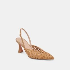 GLORIA HEELS NATURAL WOVEN(Gloria Heels Natural Woven) -Dolce Vita Shop DOLCEVITA HEELS GLORIA NATURALWOVEN 01