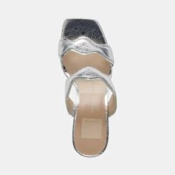 ILVA WIDE HEELS SILVER DISTRESSED LEATHER(Ilva Wide Heels Silver Distressed Leather) -Dolce Vita Shop DOLCEVITA HEELS ILVA SILVERDISTRESSEDLEATHER 06