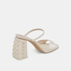 JEMMY PEARL HEELS VANILLA SILK(Jemmy Pearl Heels Vanilla Silk) -Dolce Vita Shop DOLCEVITA HEELS JEMMYPEARL VANILLASILK 03