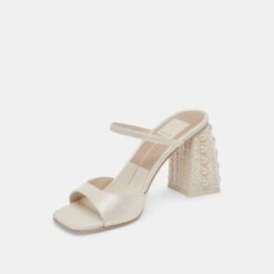 JEMMY PEARL HEELS VANILLA SILK(Jemmy Pearl Heels Vanilla Silk) -Dolce Vita Shop DOLCEVITA HEELS JEMMYPEARL VANILLASILK 08