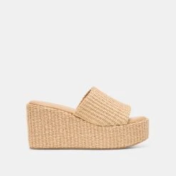 JOCLYN WEDGES LT NATURAL RAFFIA(Joclyn Wedges Lt Natural Raffia)