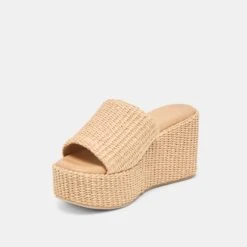 JOCLYN WEDGES LT NATURAL RAFFIA(Joclyn Wedges Lt Natural Raffia) -Dolce Vita Shop DOLCEVITA HEELS JOCLYN NATURALRAFFIA 09