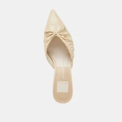 KAIRI MID HEELS LIGHT YELLOW CRINKLE PATENT(Kairi Mid Heels Light Yellow Crinkle Patent) -Dolce Vita Shop DOLCEVITA HEELS KAIRIMID LIGHTYELLOWCRINKLEPATENT 06