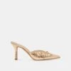 KAIRI HEELS GOLD DISTRESSED LEATHER(Kairi Heels Gold Distressed Leather)