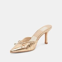 KAIRI HEELS GOLD DISTRESSED LEATHER(Kairi Heels Gold Distressed Leather) -Dolce Vita Shop DOLCEVITA HEELS KAIRI GOLD DISTRESSED LEATHER 08