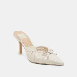 KAIRI HEELS IVORY CRINKLE PATENT(Kairi Heels Ivory Crinkle Patent) -Dolce Vita Shop DOLCEVITA HEELS KAIRI IVORY CRINKLE PATENT 01