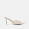 KAIRI HEELS IVORY CRINKLE PATENT(Kairi Heels Ivory Crinkle Patent)