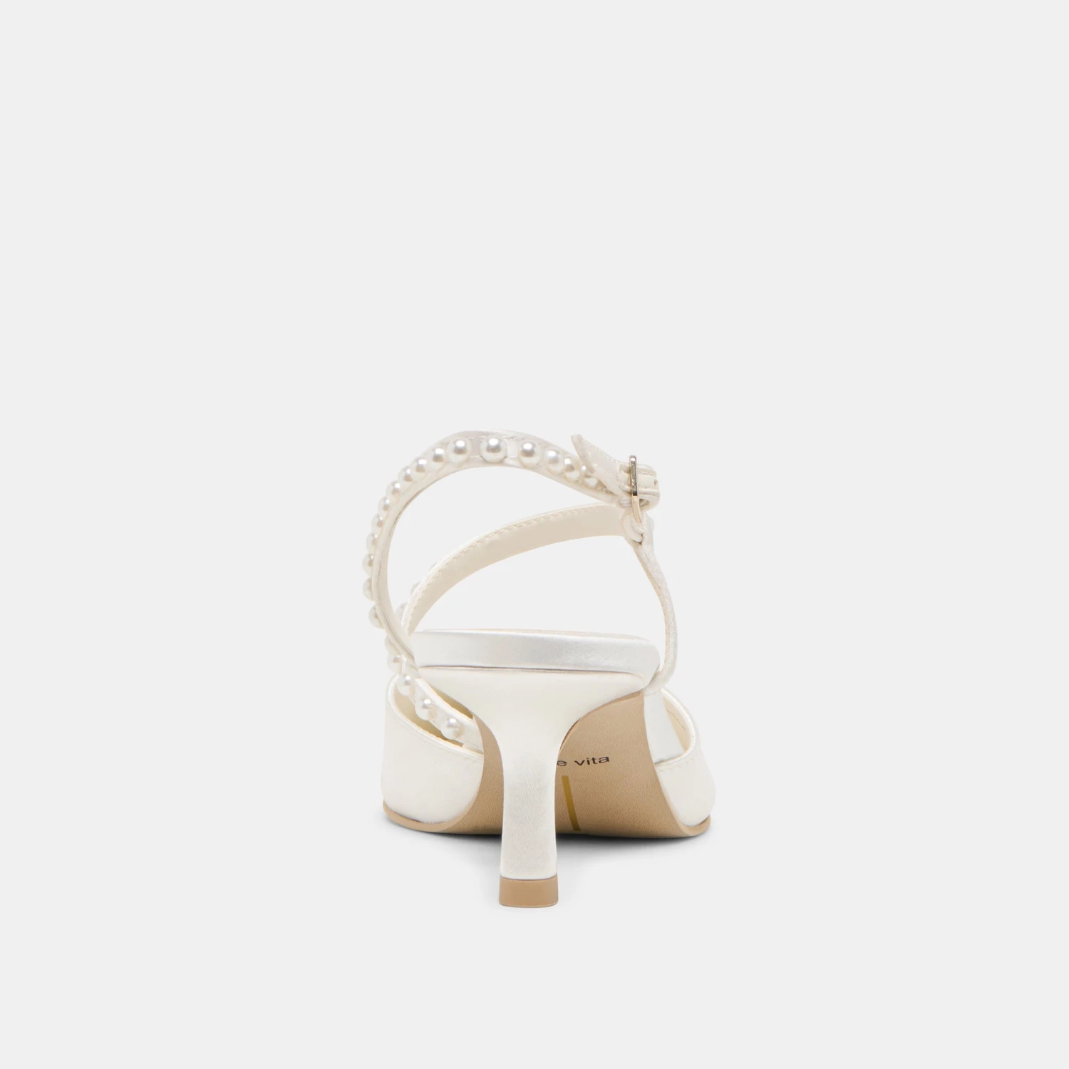 KAMRA PEARL MID HEELS TRUE WHITE SATIN(Kamra Pearl Mid Heels True White Satin) 9 KAMRA PEARL MID HEELS TRUE WHITE SATIN(Kamra Pearl Mid Heels True White Satin) - Image 9