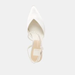 KAMRA PEARL MID HEELS TRUE WHITE SATIN(Kamra Pearl Mid Heels True White Satin) 20 KAMRA PEARL MID HEELS TRUE WHITE SATIN(Kamra Pearl Mid Heels True White Satin) -Dolce Vita Shop DOLCEVITA HEELS KAMRAPEARLMID TRUEWHITESATIN 06