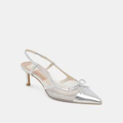 KANDI HEELS SILVER MESH(Kandi Heels Silver Mesh) -Dolce Vita Shop DOLCEVITA HEELS KANDI SILVERMESH 01