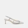 KANDI HEELS SILVER MESH(Kandi Heels Silver Mesh)
