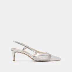 KANDI HEELS SILVER MESH(Kandi Heels Silver Mesh)