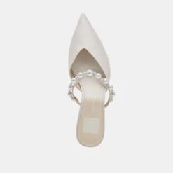 KANIKA PEARL MID HEELS VANILLA PEARLS(Kanika Pearl Mid Heels Vanilla Pearls) -Dolce Vita Shop DOLCEVITA HEELS KANIKAMID VANILLAPEARLS 06