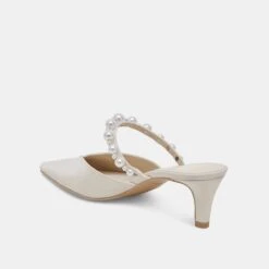 KANIKA PEARL MID HEELS VANILLA PEARLS(Kanika Pearl Mid Heels Vanilla Pearls) -Dolce Vita Shop DOLCEVITA HEELS KANIKAMID VANILLAPEARLS 08