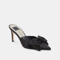 KAYLI HEELS ONYX SATIN(Kayli Heels Onyx Satin) -Dolce Vita Shop DOLCEVITA HEELS KAYLI BLACKSATIN 01