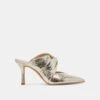KELSY HEELS PLATINUM DISTRESSED LEATHER(Kelsy Heels Platinum Distressed Leather)