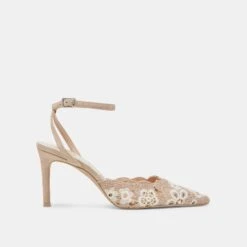 KENEDY HEELS TAUPE MULTI CROCHET(Kenedy Heels Taupe Multi Crochet)
