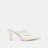 KLAIRE PEARL HEELS TRUE WHITE LEATHER(Klaire Heels True White Leather)