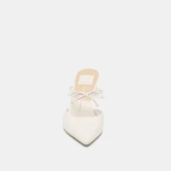 KLAIRE PEARL HEELS TRUE WHITE LEATHER(Klaire Heels True White Leather) 20 KLAIRE PEARL HEELS TRUE WHITE LEATHER(Klaire Heels True White Leather) -Dolce Vita Shop DOLCEVITA HEELS KLAIRE TRUEWHITESATIN 04