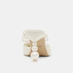 KLAIRE PEARL HEELS TRUE WHITE LEATHER(Klaire Heels True White Leather) 21 KLAIRE PEARL HEELS TRUE WHITE LEATHER(Klaire Heels True White Leather) -Dolce Vita Shop DOLCEVITA HEELS KLAIRE TRUEWHITESATIN 05