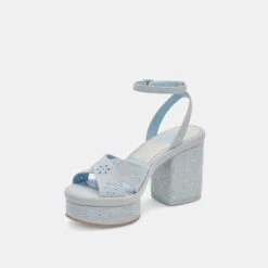 LAISHA HEELS LIGHT BLUE FLORAL EYELET(Laisha Heels Light Blue Floral Eyelet) -Dolce Vita Shop DOLCEVITA HEELS LAISHA LIGHTBLUEFLORALEYELET 09