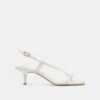 LAURY HEELS TRUE WHITE LEATHER(Laury Heels True White Leather)