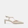 LAVON HEELS IVORY LEATHER(Lavon Heels Ivory Leather)