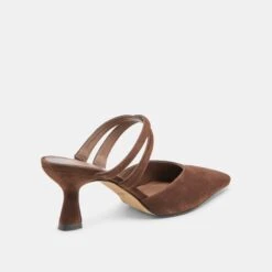 LINORE HEELS DK BROWN SUEDE(Linore Heels Dk Brown Suede) -Dolce Vita Shop DOLCEVITA HEELS LINORE DK BROWNSUEDE 03