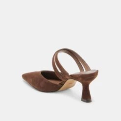 LINORE HEELS DK BROWN SUEDE(Linore Heels Dk Brown Suede) -Dolce Vita Shop DOLCEVITA HEELS LINORE DK BROWNSUEDE 08